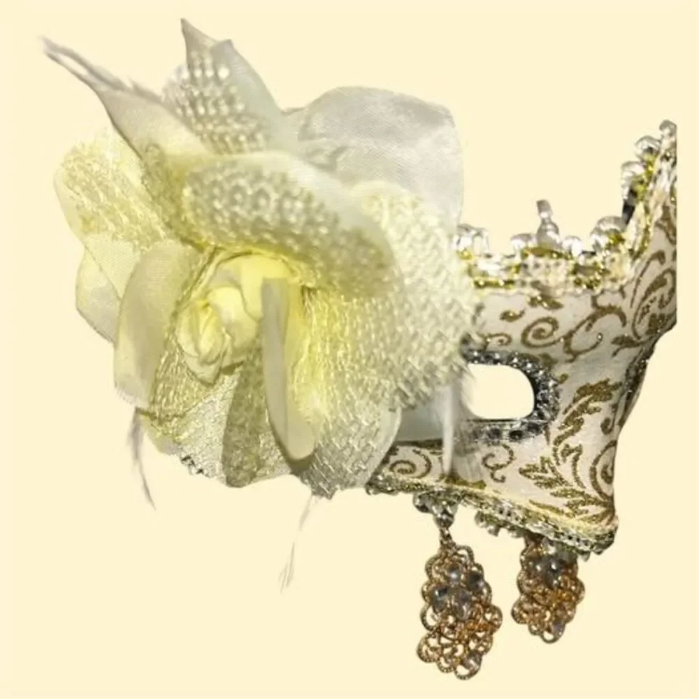 Halloween Costume Mask and Earrings Set